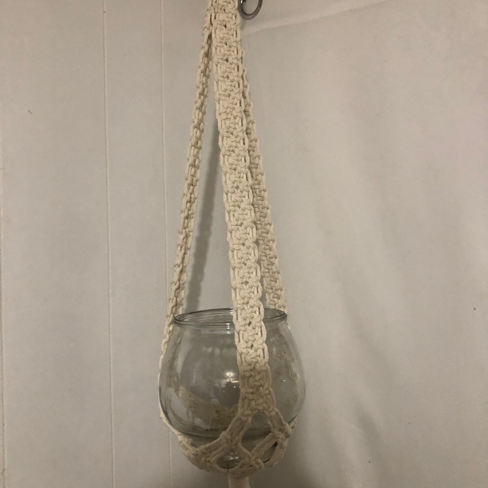 - Macrame Plant Hangers. Brand New. 60” Long.